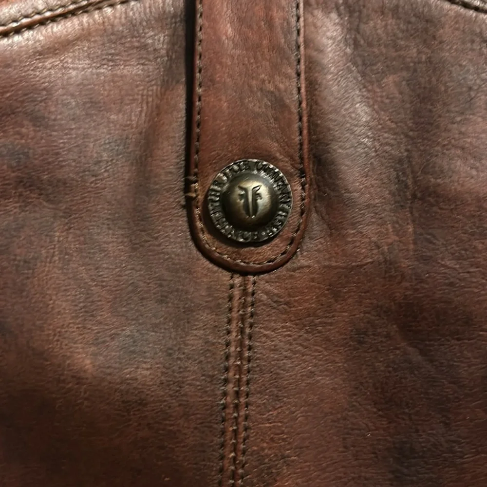 Frye Jackie Women's 6.5 B Tall Riding Boots Brown Brass Frye Button 76575 - Picture 9 of 12